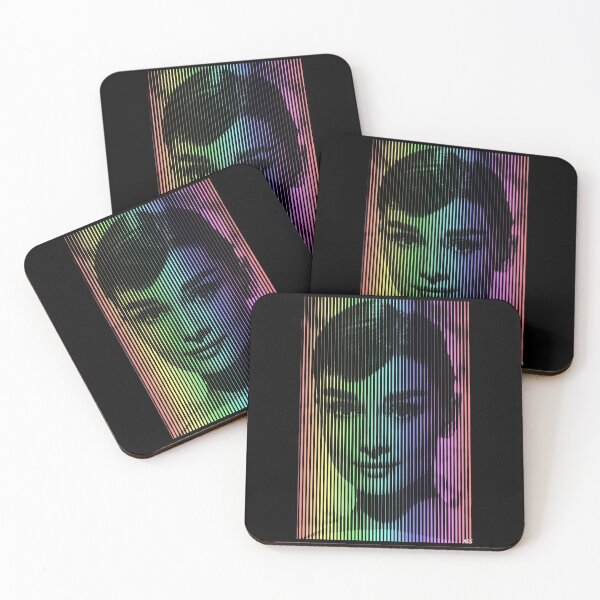 Item preview, Audrey Hepburn Movie Star - "Rainbow" - Halftone Pop Art designed and sold by Drucifer76.