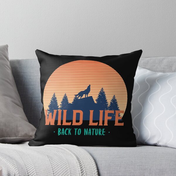 Item preview, Retro Howling wolf at Sunset Wild Life Back to Nature designed and sold by TamGustam.