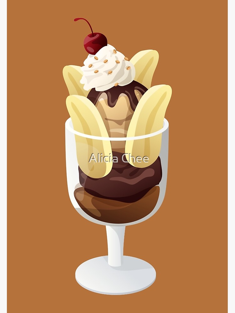 Póster for Sale con la obra «Helado de parfait de chocolate y