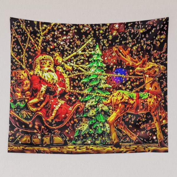 Item preview, Santa and Rudolph's Sleigh designed and sold by RitaMaye.