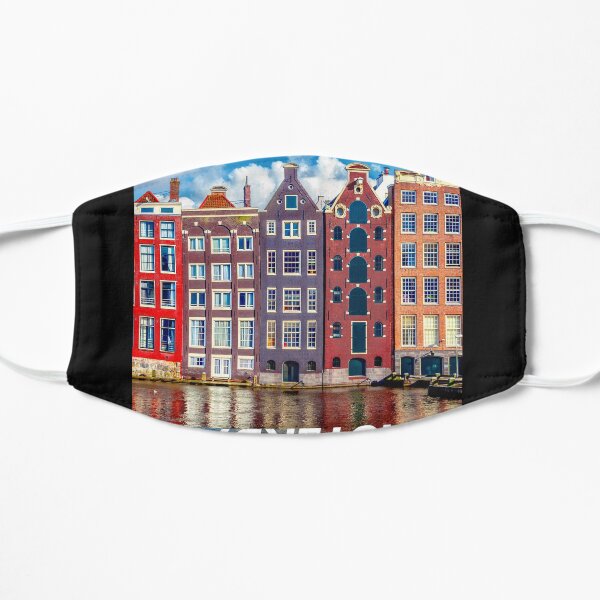 Travel Destination Travel Lover Travel Enthusiast I Love Amsterdam Flat Mask