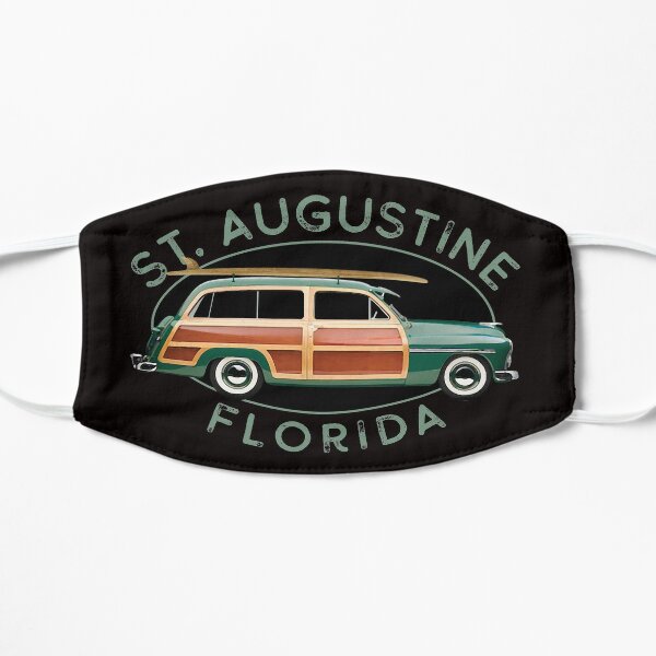 Saint Augustine Florida Vintage Surfing Flat Mask
