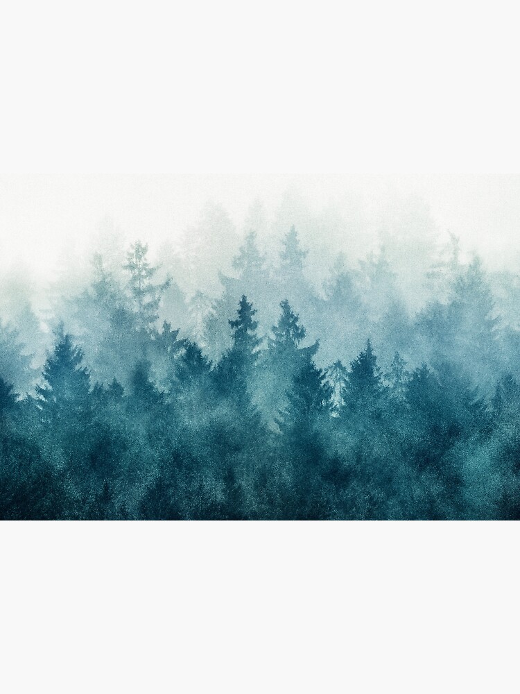 Thumbnail 6 of 6, Bath Mat, The Heart Of My Heart // So Far From Home In A Misty Foggy Fall Wilderness Forest designed and sold by tekay.