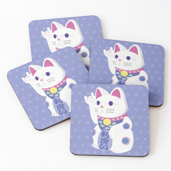 Item preview, Maneki-neko Japanese Lucky Cat ILY Sign 招き猫 designed and sold by heartdustdesign.