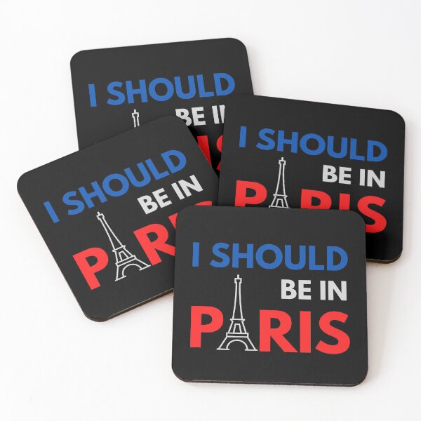 Item preview, I SHOULD BE IN PARIS Cute French Flag Travel Quote designed and sold by a-little-ink.