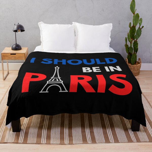 Item preview, I SHOULD BE IN PARIS Cute French Flag Travel Quote designed and sold by a-little-ink.