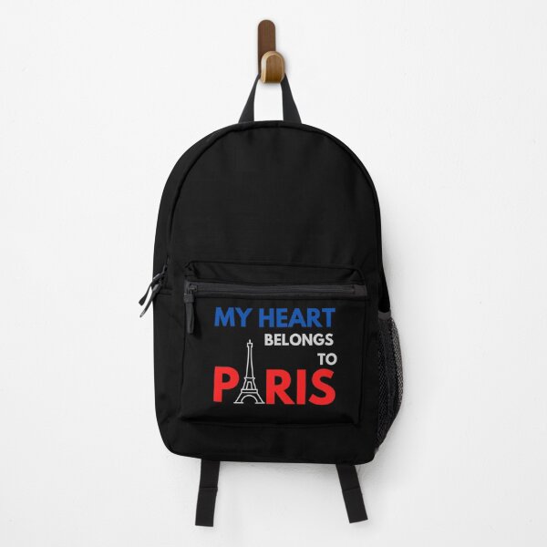 Item preview, MY HEART BELONGS TO PARIS Cute French Flag Travel Quote designed and sold by a-little-ink.