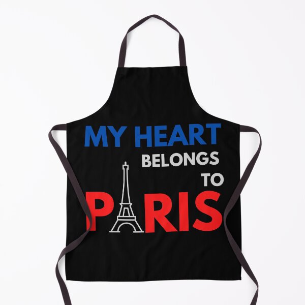 Item preview, MY HEART BELONGS TO PARIS Cute French Flag Travel Quote designed and sold by a-little-ink.
