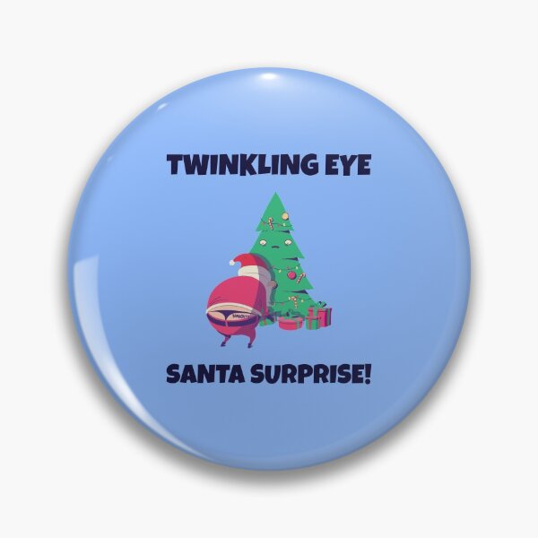 Item preview, Twinkling Eye Santa Surprise | Merry Christmas Holiday designed and sold by Ainbowz-Artwork.