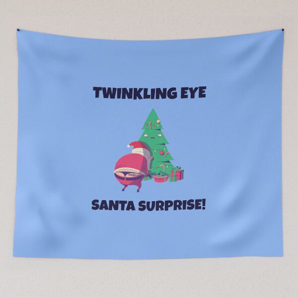 Item preview, Twinkling Eye Santa Surprise | Merry Christmas Holiday designed and sold by Ainbowz-Artwork.
