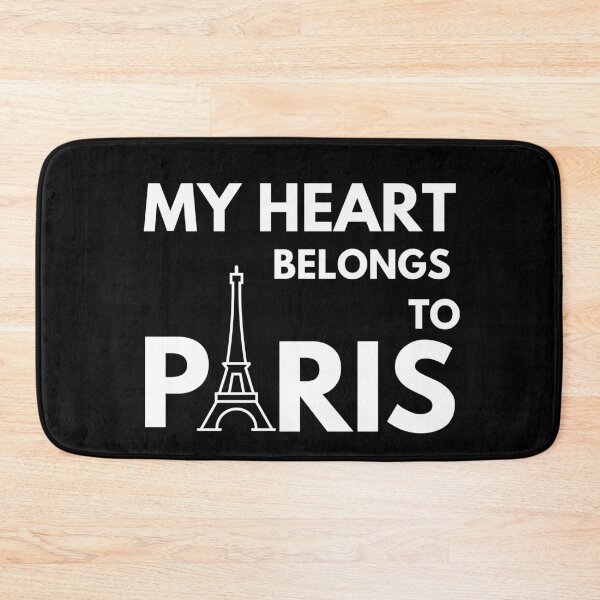 Item preview, MY HEART BELONGS TO PARIS Cute French Travel Quote designed and sold by a-little-ink.