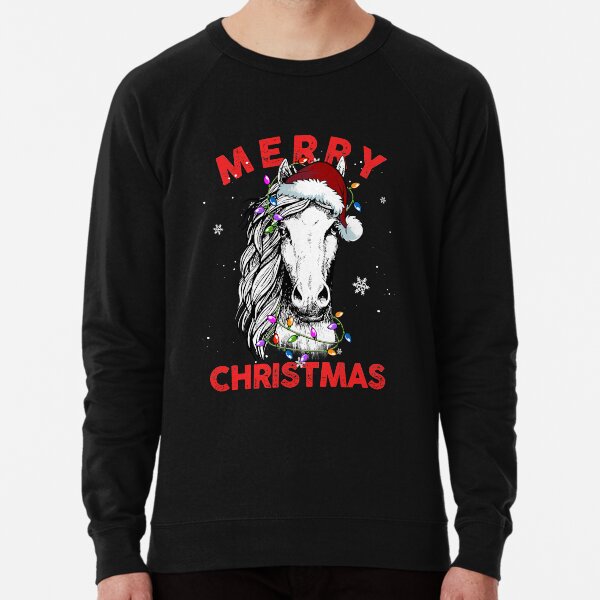 Frohe Weihnachten 2020 Pferd Christmask Geschenke Leichter Pullover