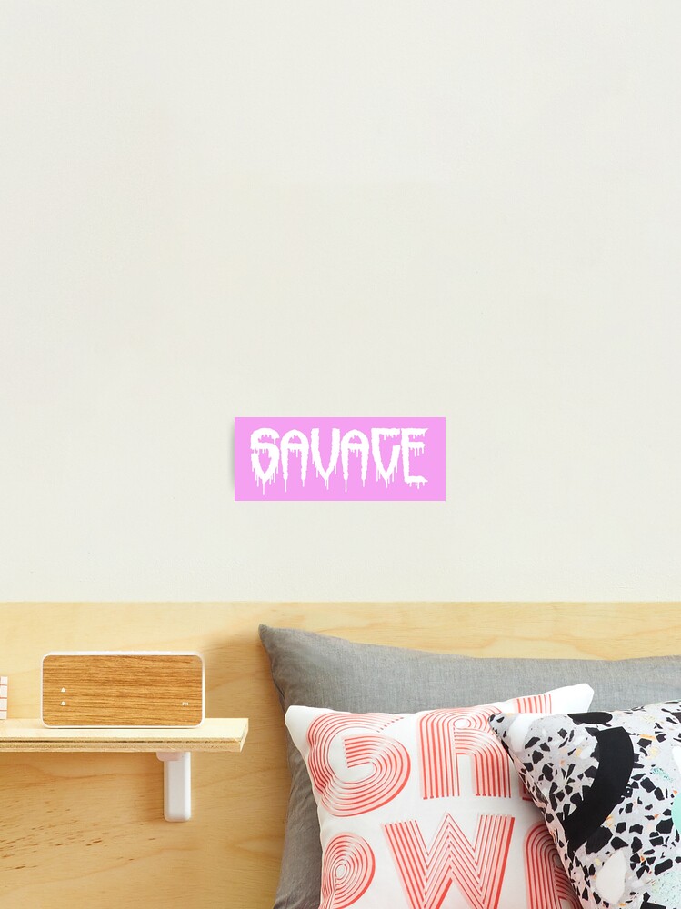 Thumbnail 2 of 3, Photographic Print, SAVAGE DRIP - white/small designed and sold by RADICAL-RAT.