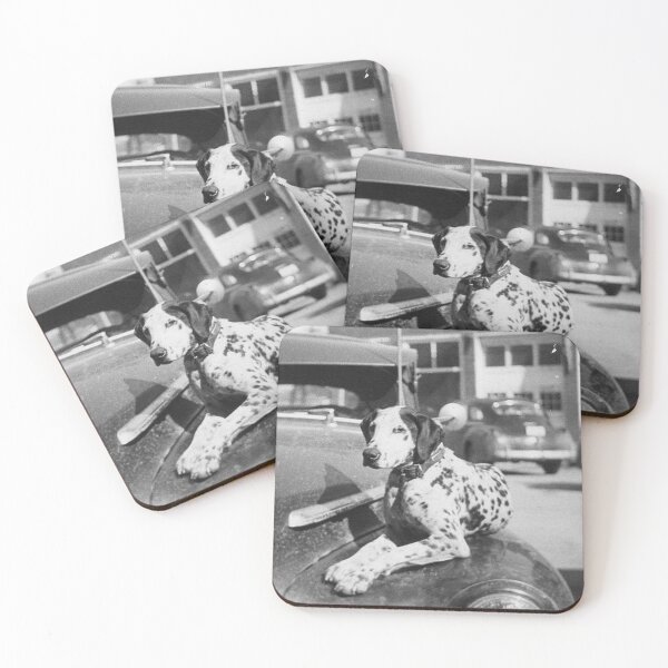 Item preview, Vintage dog cute photo dalmatian on car retro pet  designed and sold by Coolstuff4you71.