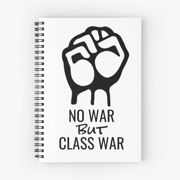 Item preview, Leftist Art - Karl Marx No War But Class War - Raised Protest Fist Socialist Uprising designed and sold by RockFireMerch.