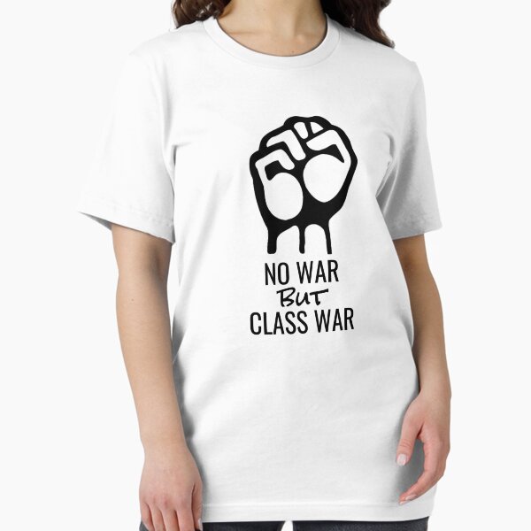 Item preview, Leftist Art - Karl Marx No War But Class War - Raised Protest Fist Socialist Uprising designed and sold by RockFireMerch.