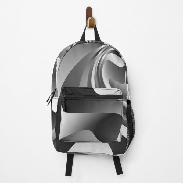 Item preview, Black and white metallic pattern twirl designed and sold by flashcompact.