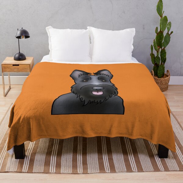 Item preview, Scottie Dog - Scottish Terrier - Dog Portrait - Orange designed and sold by JadeMadeThis.