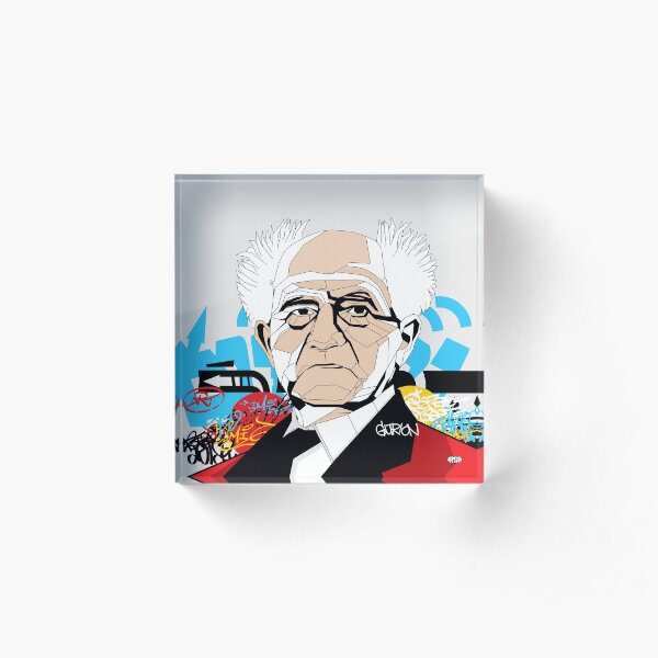 David Ben-Gurion - Pop Art Israeli leader gift Acrylic Block
