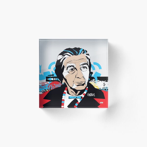 Golda Meir - Pop Art Israeli leader gift Acrylic Block
