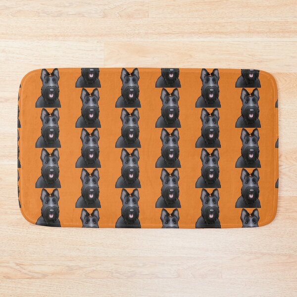 Item preview, Scottie Dog Pattern - Scottish Terrier - Dog Portrait - Orange designed and sold by JadeMadeThis.