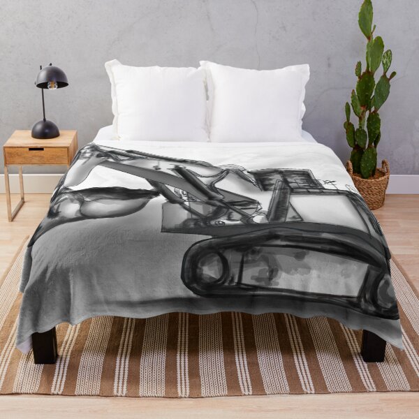 Item preview, Excavator Black and White designed and sold by damnoverload.
