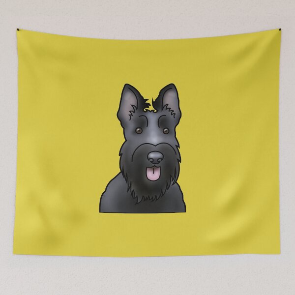 Item preview, Scottie Dog - Scottish Terrier - Dog Portrait - Yellow designed and sold by JadeMadeThis.