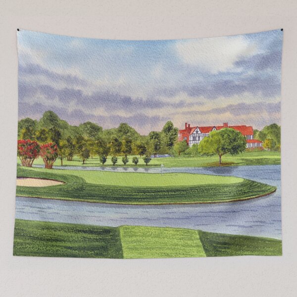 Artikelvorschau, East Lake Golfplatz Atlanta GA 15. Loch entworfen und verkauft von William Holkham.