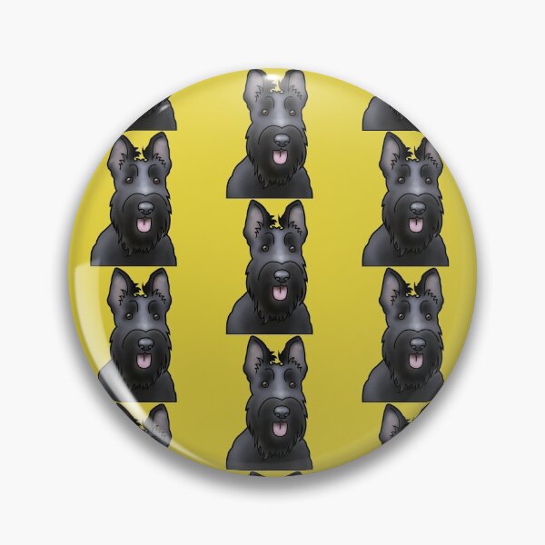 Item preview, Scottie Dog Pattern - Scottish Terrier - Dog Portrait - Yellow designed and sold by JadeMadeThis.