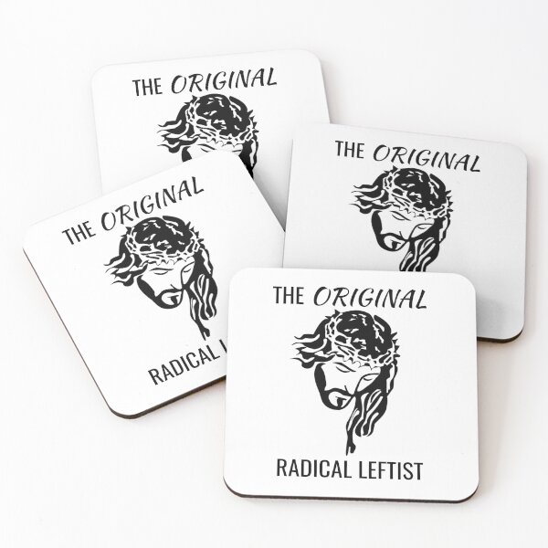 Item preview, Leftist Art - Jesus Christ The Original Radical Leftist - Socialist Protest designed and sold by RockFireMerch.