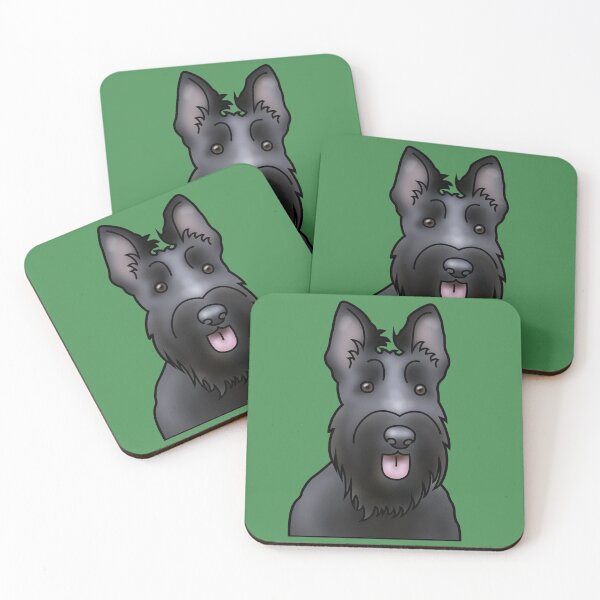 Item preview, Scottie Dog - Scottish Terrier - Dog Portrait - Green designed and sold by JadeMadeThis.