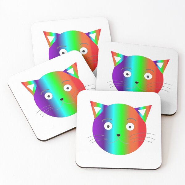 Item preview, "Rainbow kitten Surprise" stickers and t-shirts designed and sold by Sharath98.