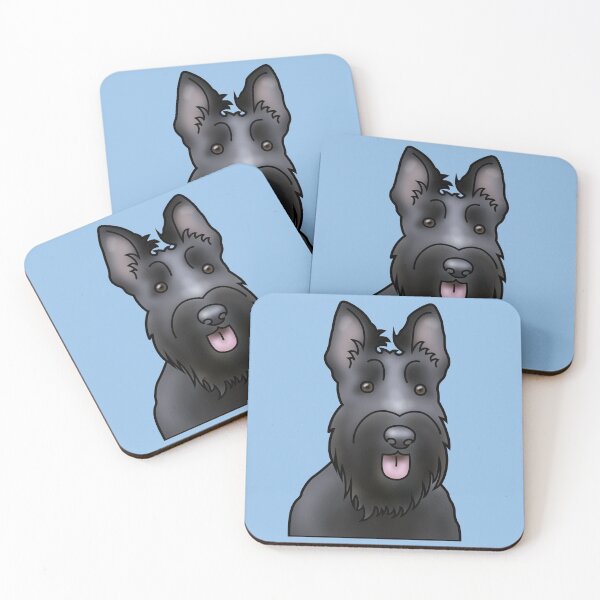 Item preview, Scottie Dog - Scottish Terrier - Dog Portrait - Blue designed and sold by JadeMadeThis.