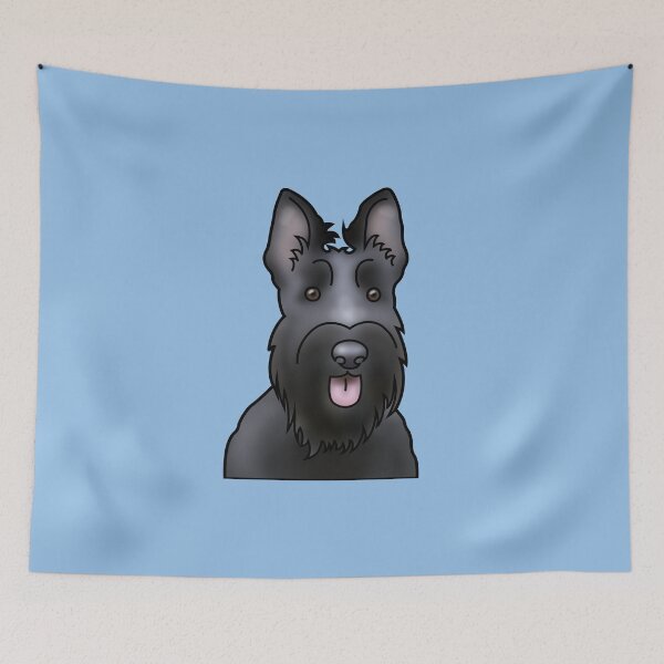 Item preview, Scottie Dog - Scottish Terrier - Dog Portrait - Blue designed and sold by JadeMadeThis.