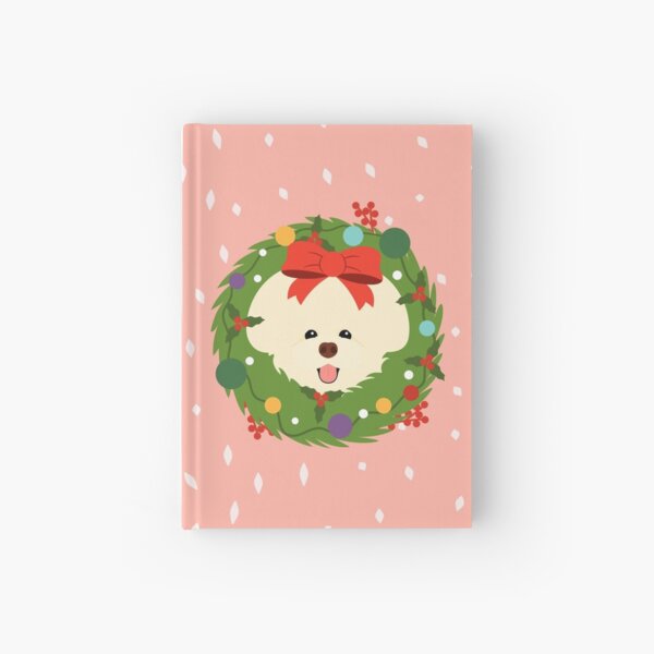 Item preview, Bichon Frise Dog Christmas Wreath designed and sold by Lulupainting.