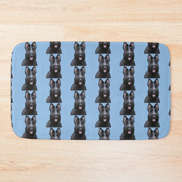 Item preview, Scottie Dog Pattern - Scottish Terrier - Dog Portrait - Blue designed and sold by JadeMadeThis.