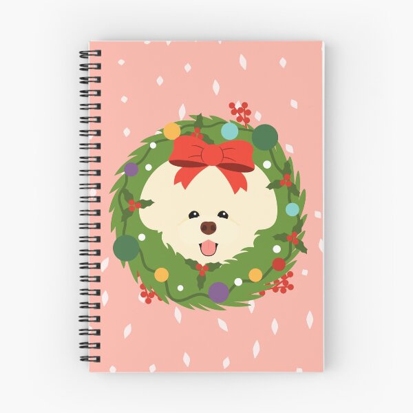 Item preview, Bichon Frise Dog Christmas Wreath designed and sold by Lulupainting.