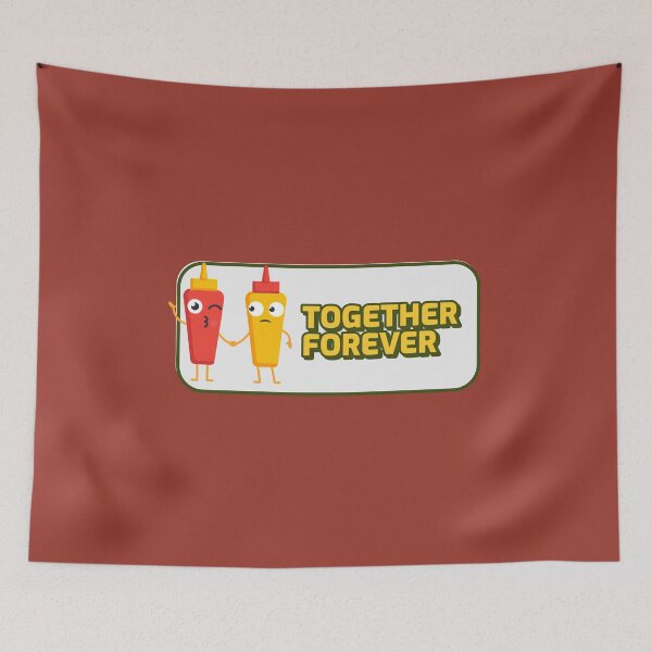 Item preview, Ketchup and Mustard: Together Forever designed and sold by friendlyspoon.