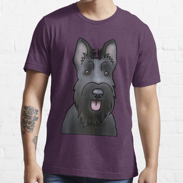 "Scottie Dog Scottish Terrier Dog Portrait Purple" Tshirt for Sale by JadeMadeThis