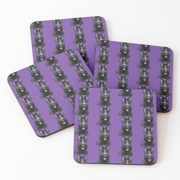 Item preview, Scottie Dog Pattern - Scottish Terrier - Dog Portrait - Purple designed and sold by JadeMadeThis.