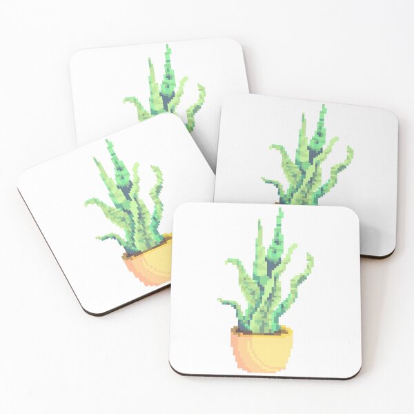 Item preview, Cute Pixel Art Snake Plant designed and sold by MM-Pink.