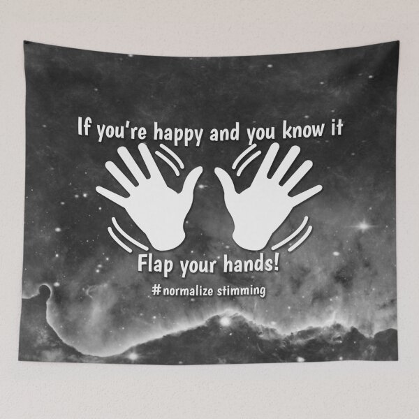 Item preview, Dark Galaxy: Flap Your Hands designed and sold by PrettySickArt.