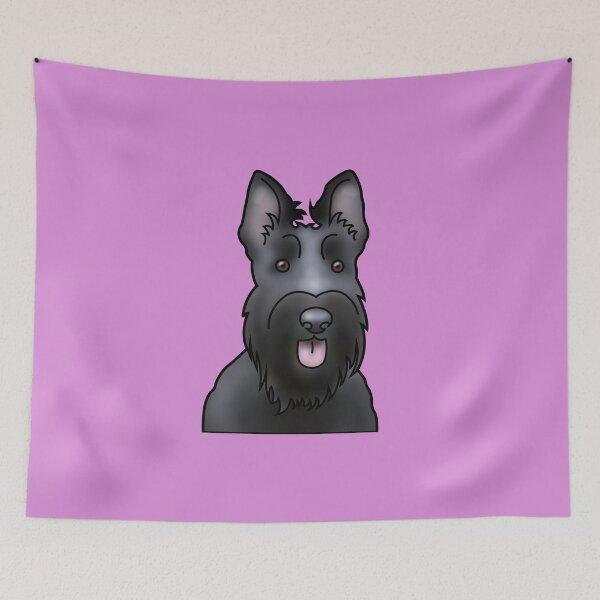 Item preview, Scottie Dog - Scottish Terrier - Dog Portrait - Pink designed and sold by JadeMadeThis.