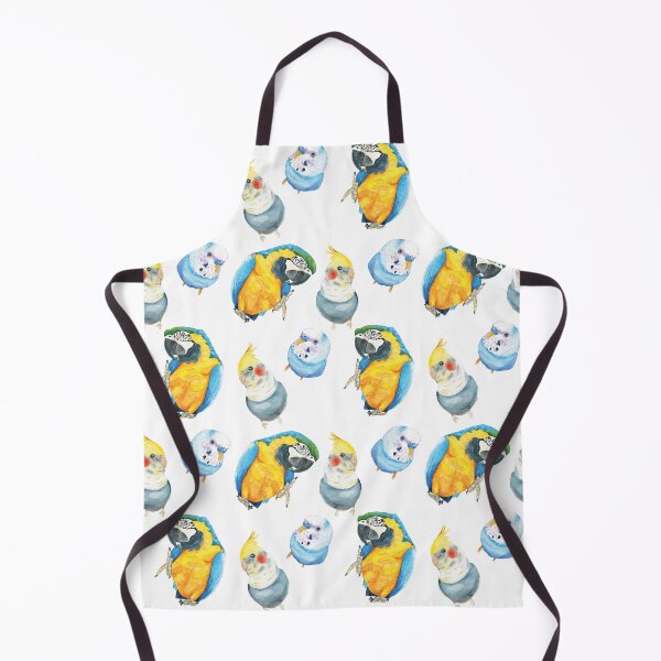 Item preview, Parrot watercolor pattern - macaw, budgies, cockatiel designed and sold by L'Atelier Oranjade.