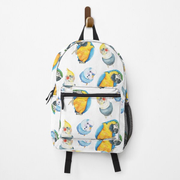 Item preview, Parrot watercolor pattern - macaw, budgies, cockatiel designed and sold by L'Atelier Oranjade.