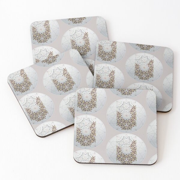 Item preview, SOFT GREY MANDALA PATTERN - STICKERS & MAGNETS designed and sold by Dahani-mo.