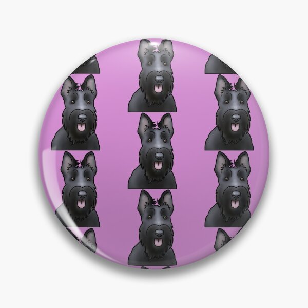 Item preview, Scottie Dog Pattern - Scottish Terrier - Dog Portrait - Pink designed and sold by JadeMadeThis.
