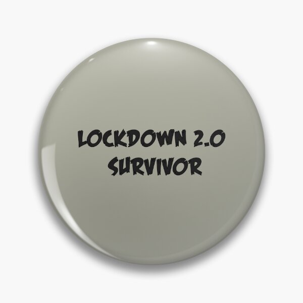 Item preview, Lockdown 2.0 survivor thriller typography - Grey edition designed and sold by Deegital18.