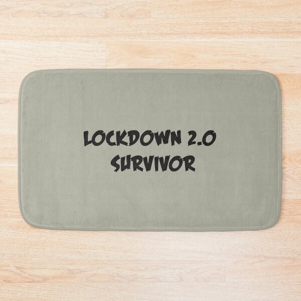 Item preview, Lockdown 2.0 survivor thriller typography - Grey edition designed and sold by Deegital18.