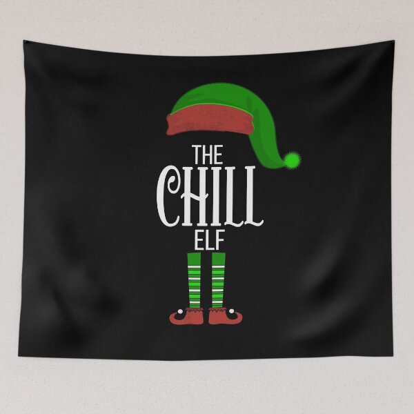Item preview, Chill Elf  from the Elf Squad Family Pajamas  designed and sold by joanaoberg.